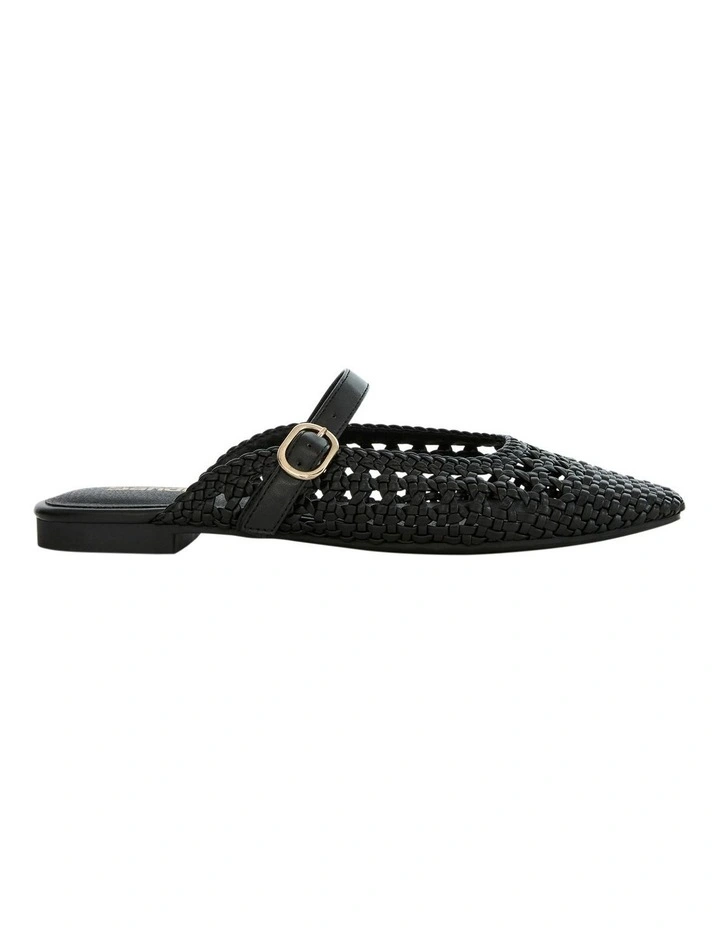 Mirabel Ballet Flats in Black Weave image 1