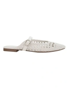 Mirabel Ballet Flats in Bone Weave