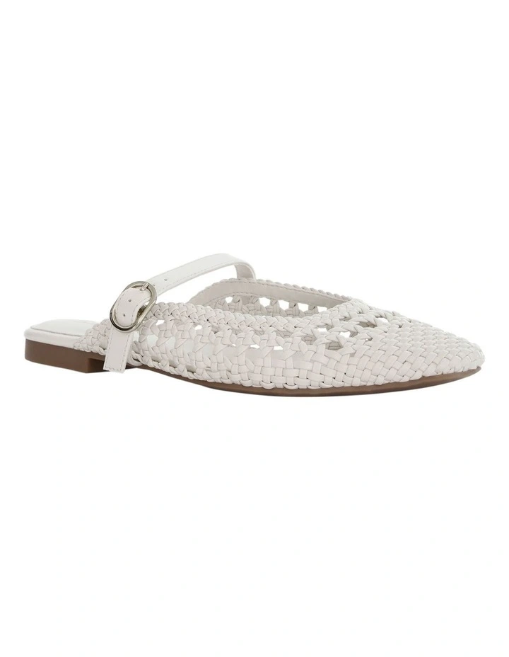 Mirabel Ballet Flats in Bone Weave image 2