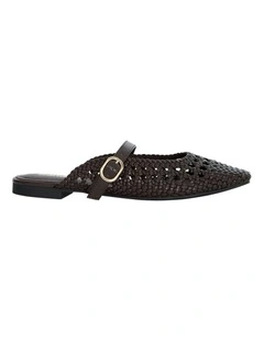 Mirabel Ballet Flats in Chocolate Weave