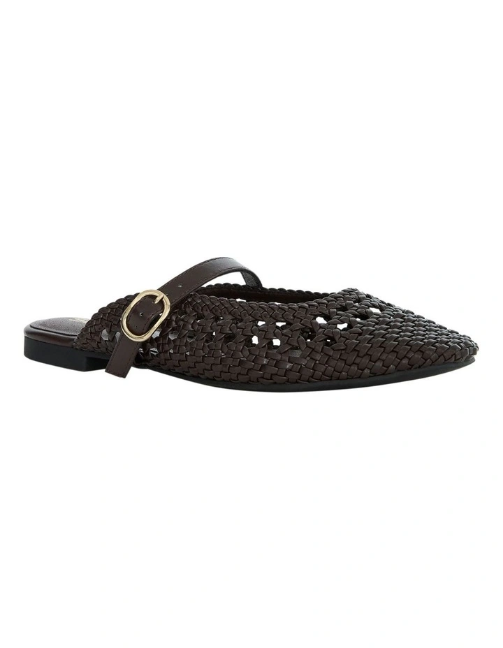 Mirabel Ballet Flats in Chocolate Weave image 2