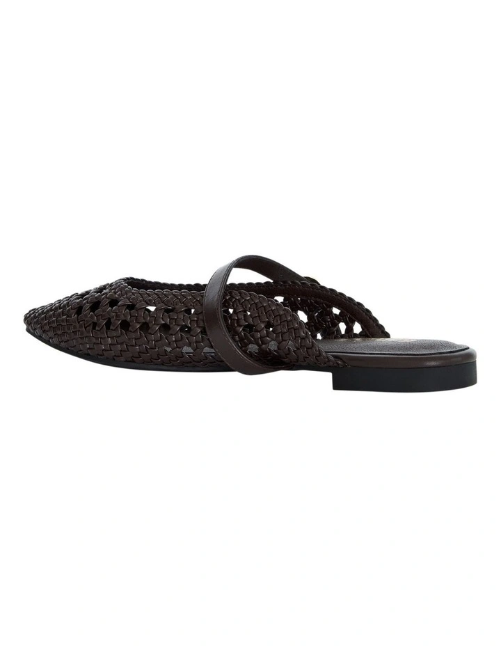 Mirabel Ballet Flats in Chocolate Weave image 3
