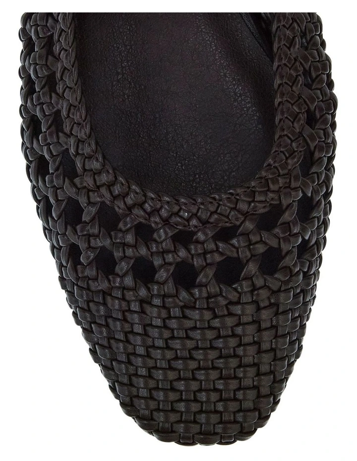 Mirabel Ballet Flats in Chocolate Weave image 4