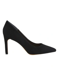 Octavia Black Suede Heeled Shoes