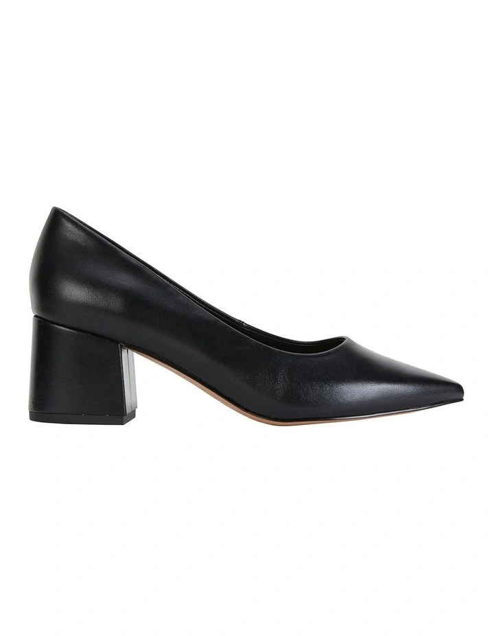 Idol Heeled Shoes in Black Leather image 1