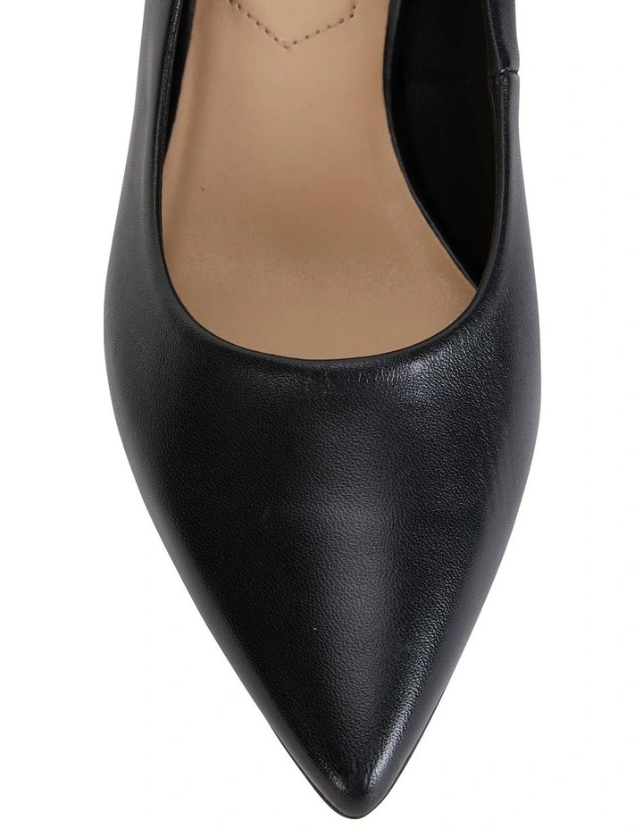 Idol Heeled Shoes in Black Leather image 5