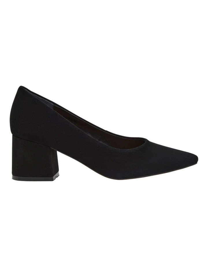 Idol Suede Heeled Shoes in Black image 1