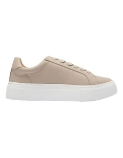 Frenzy Sneakers in Taupe Leather