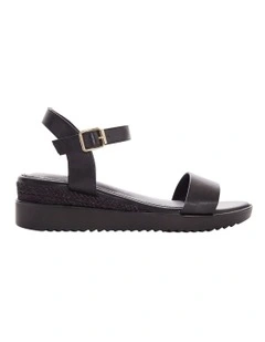 Verona Sandals in Black on Black