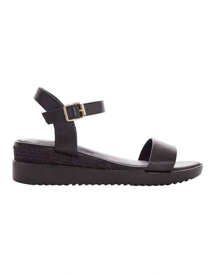 Verona Sandals in Black on Black image 1
