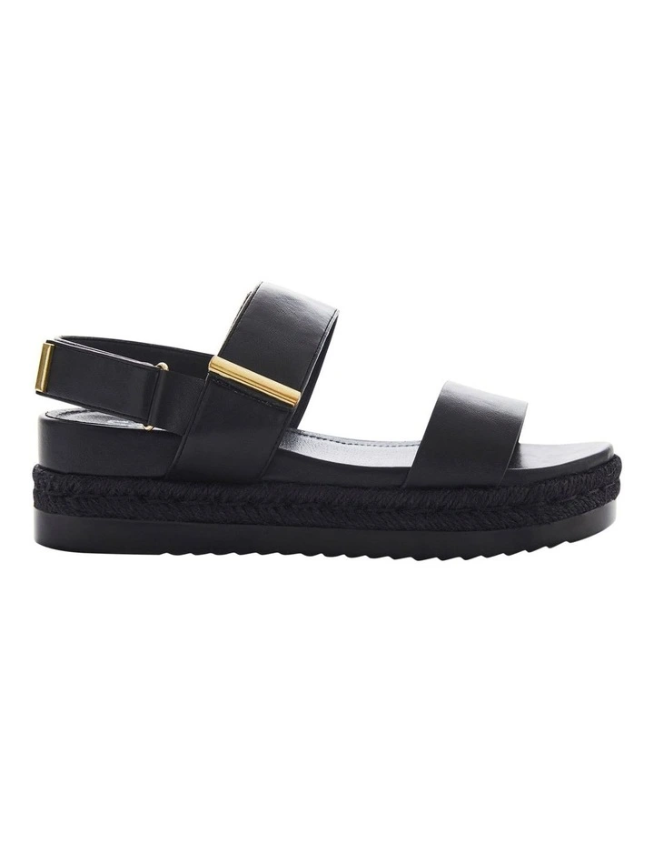 Warner Sandals in Black on Black image 1