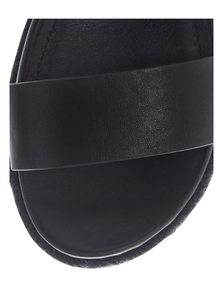 Warner Sandals in Black on Black image 4