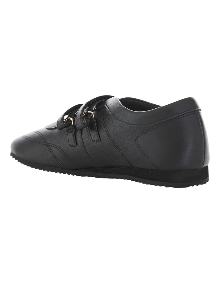 Pronto Sneaker in Black Leather image 3