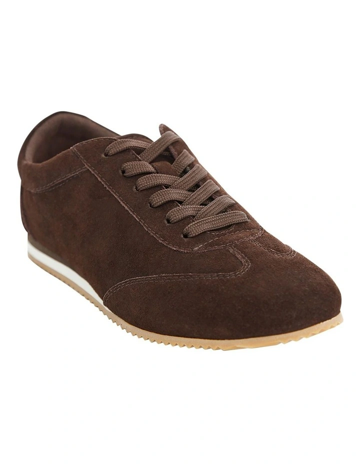 Pronto Sneaker in Chocolate Suede image 2