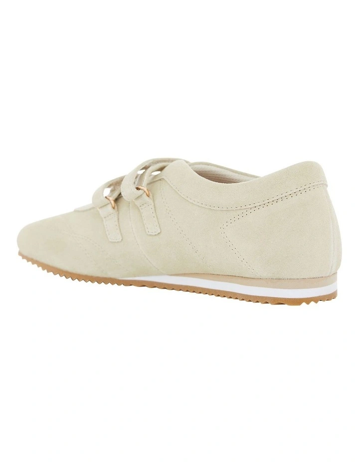 Pronto Sneaker in Taupe Suede image 3