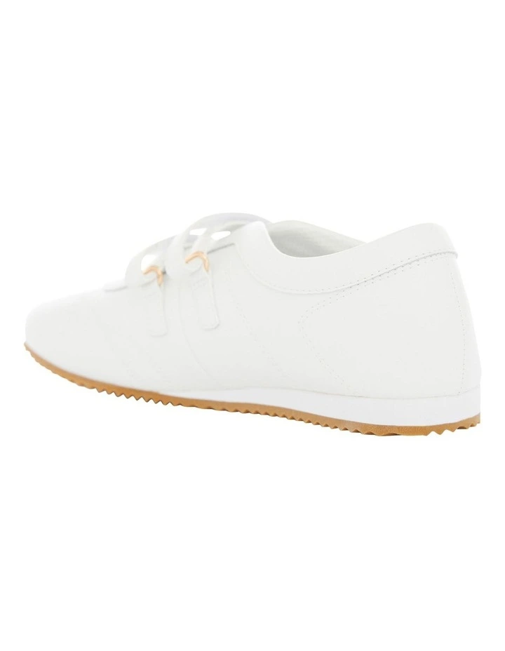 Pronto Sneaker in White Leather image 3