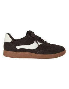 Etta Sneakers in Chocolate Suede / White