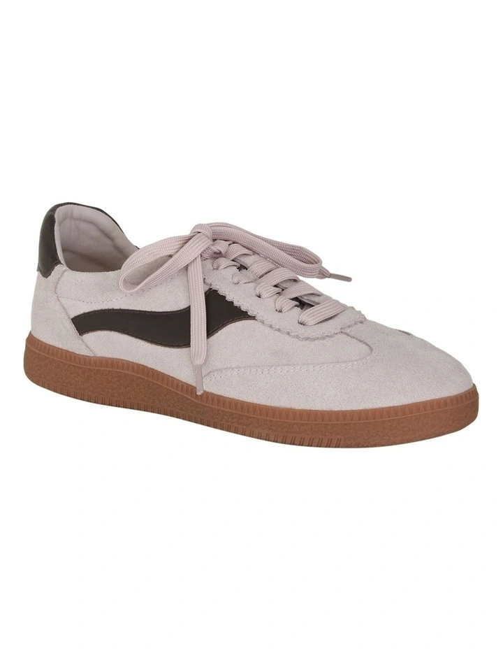 Etta Sneakers in Pink Suede / Chocolate image 2