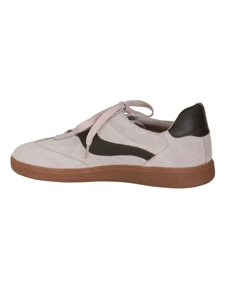 Etta Sneakers in Pink Suede / Chocolate image 3