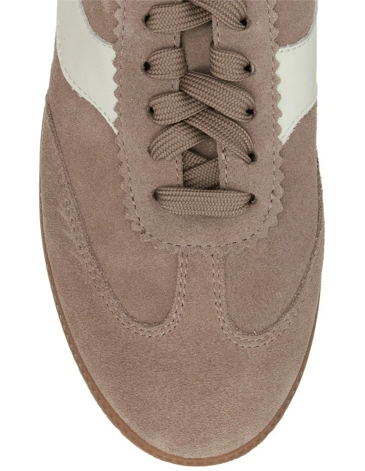 Etta Sneakers in Taupe Suede / White image 4