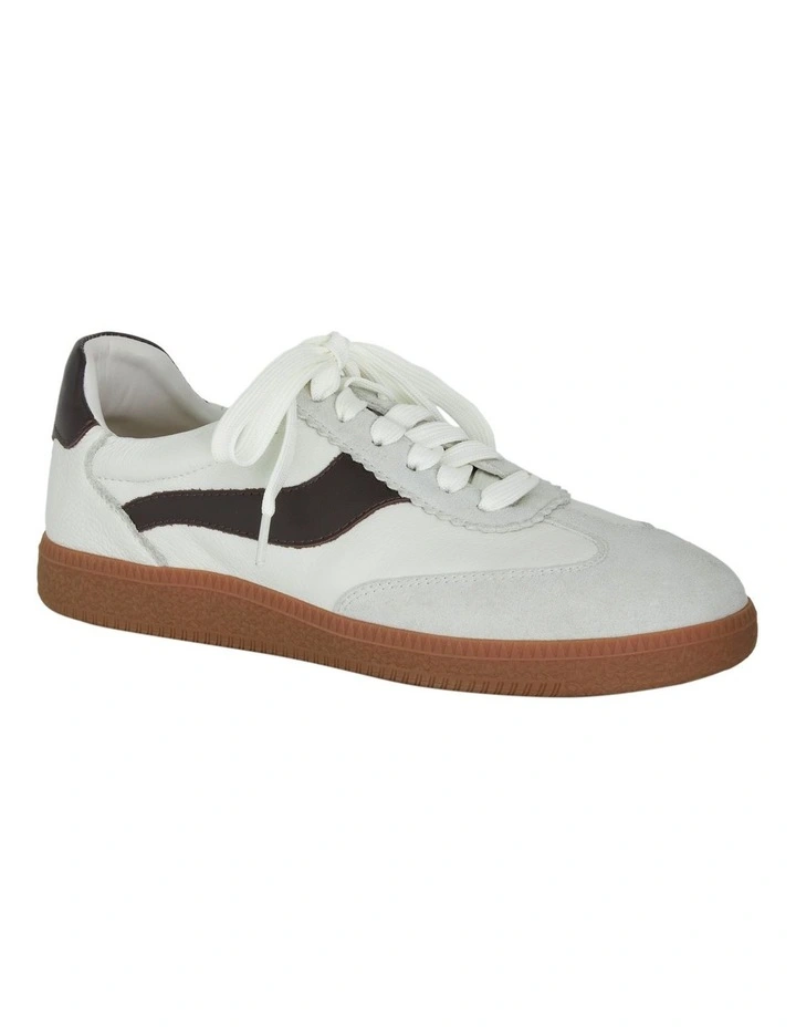 Etta Sneakers in White Glove / Chocolate image 2