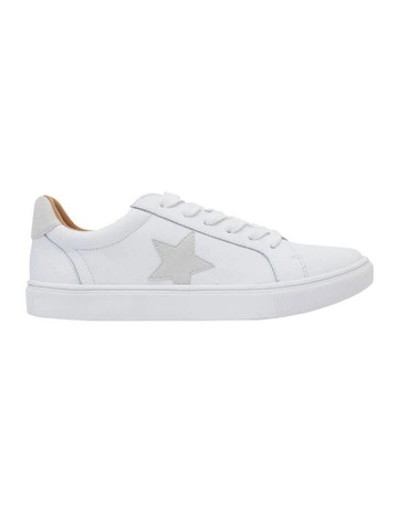 Stark Sneakers in White /Taupe Leather