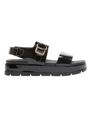 Felix Sandals in Black Patent