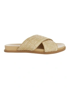 Dayna Sandals in Tan Raffia