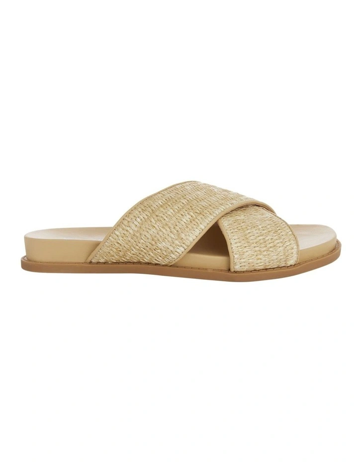 Dayna Sandals in Tan Raffia image 1
