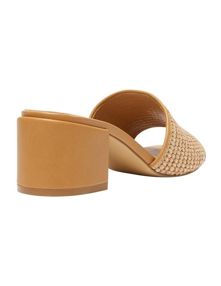 Glenda Sandals in Tan Raffia image 4