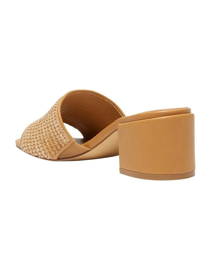 Glenda Sandals in Tan Raffia image 6