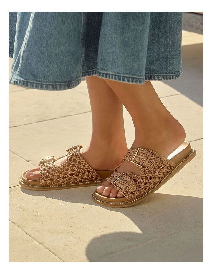 Bamboo Sandals in Camel Weave image 5