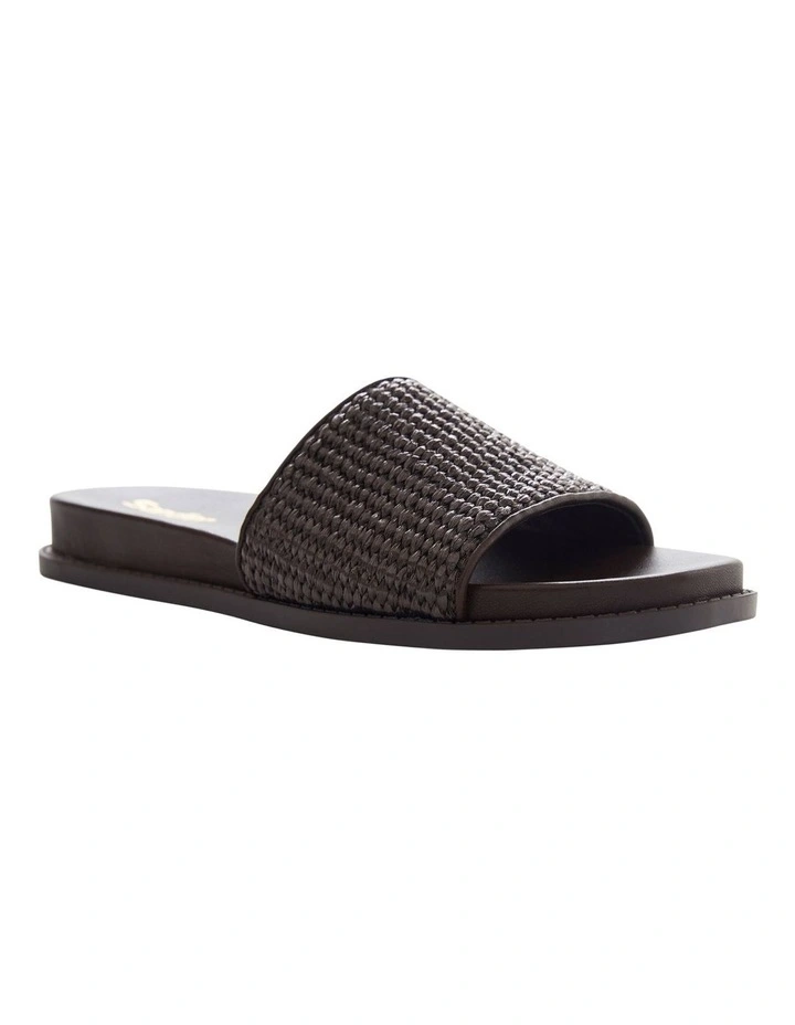 Daphne Sandals in Chocolate Raffia image 2