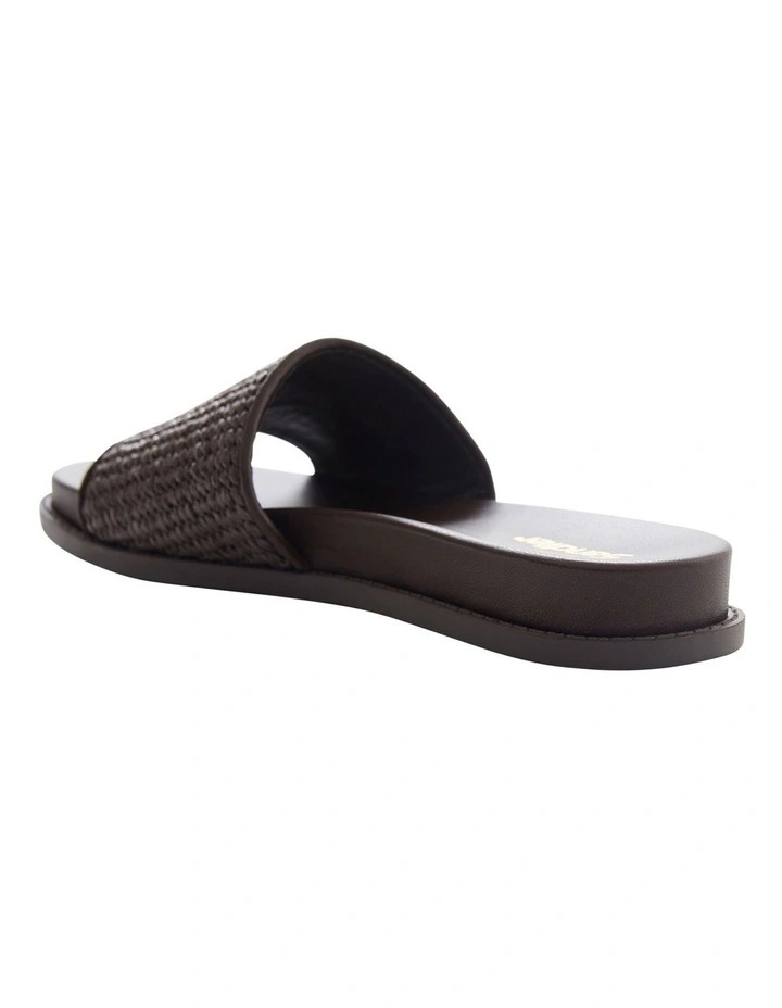 Daphne Sandals in Chocolate Raffia image 3