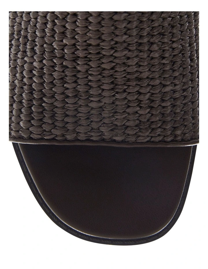 Daphne Sandals in Chocolate Raffia image 4