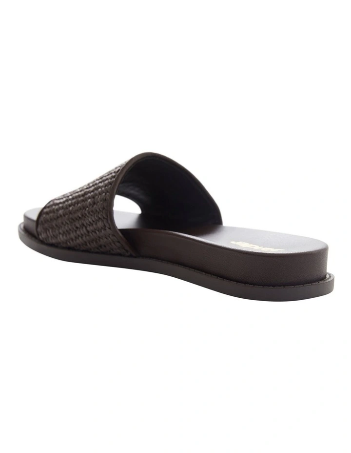 Daphne Sandals in Chocolate Raffia image 5
