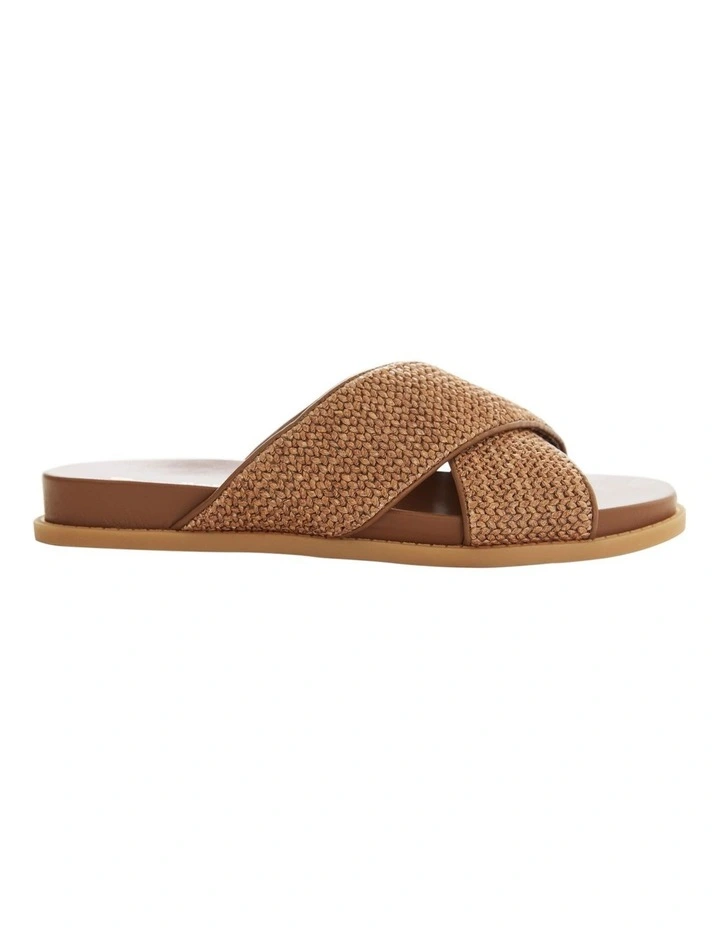 Dayna Sandals in Caramel Raffia image 1
