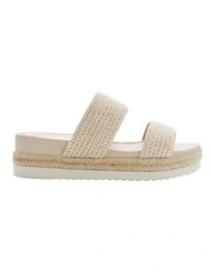 Winona Sandals in Beige Weave