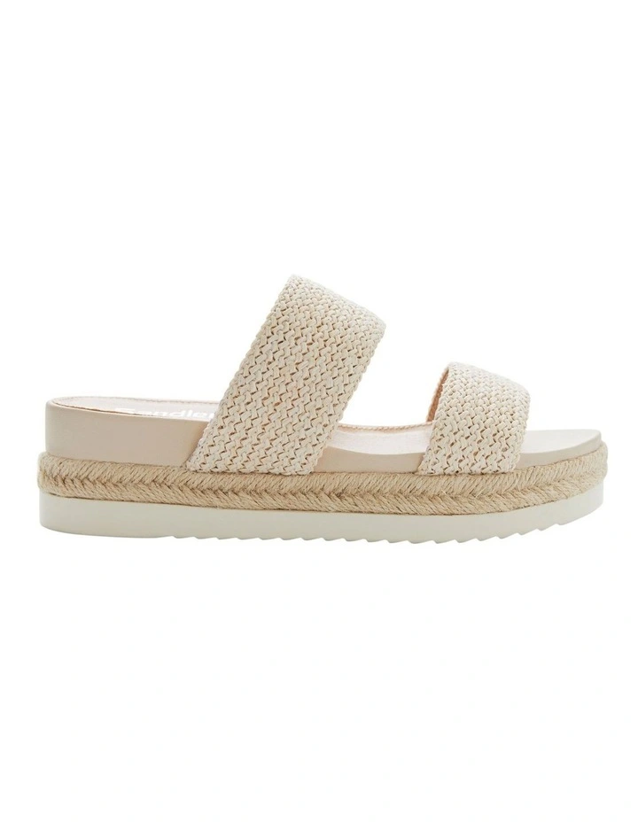Winona Sandals in Beige Weave image 1