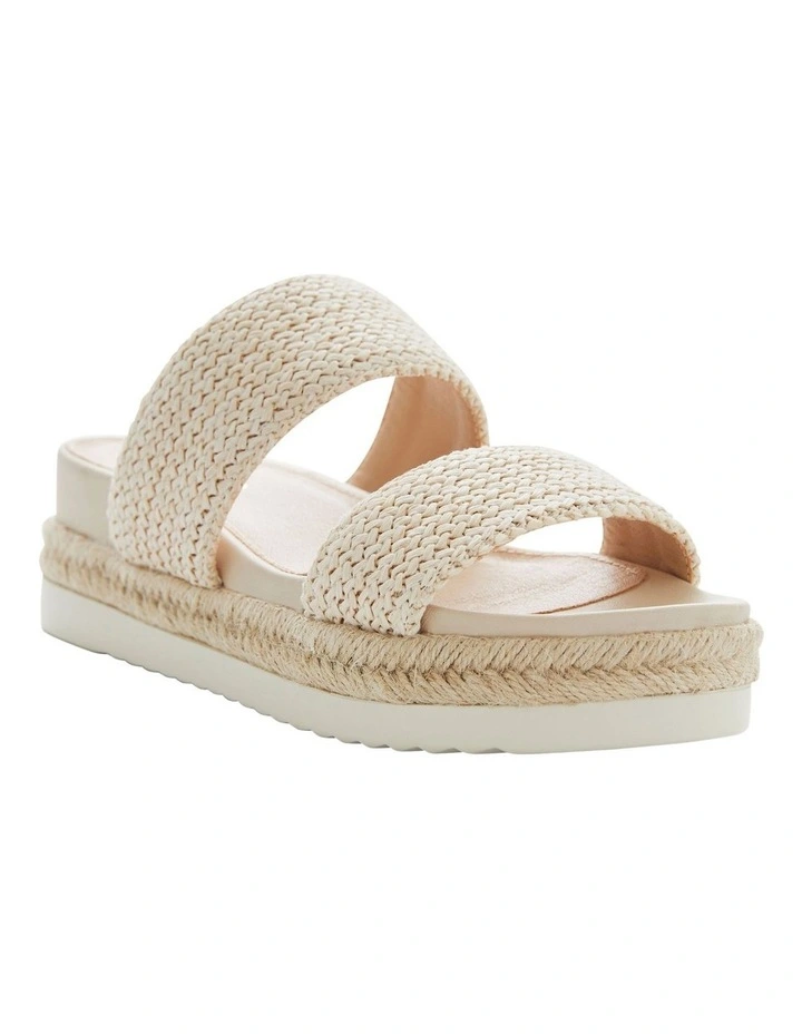 Winona Sandals in Beige Weave image 2
