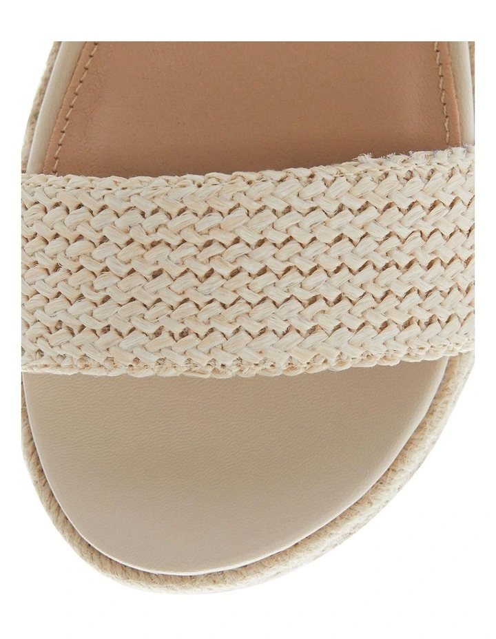 Winona Sandals in Beige Weave image 4