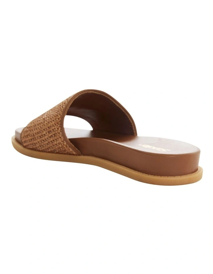Daphne Sandals in Caramel Raffia image 3