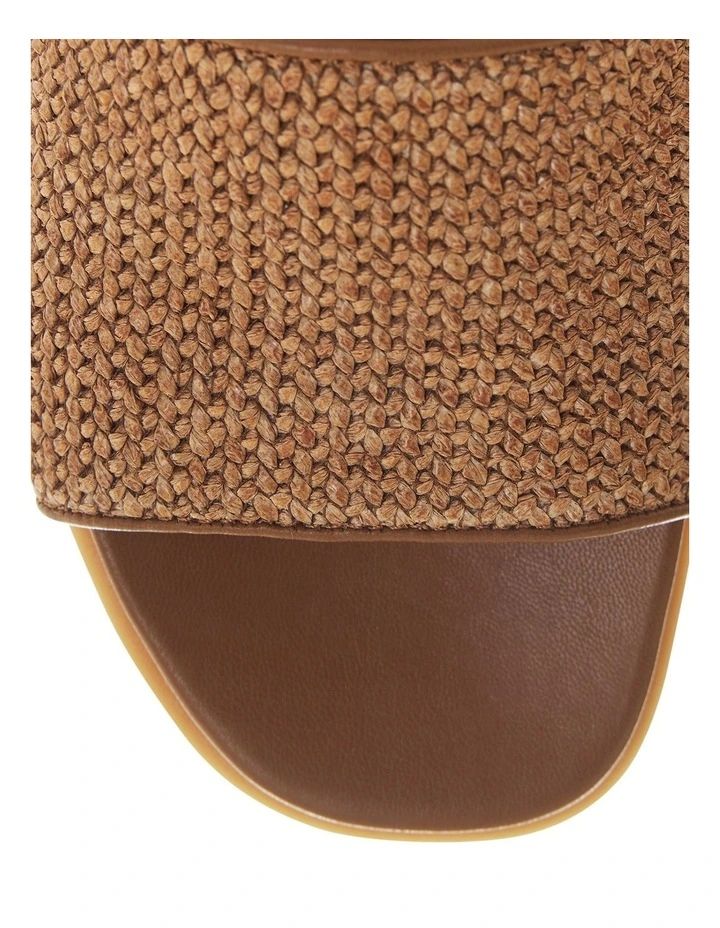 Daphne Sandals in Caramel Raffia image 4