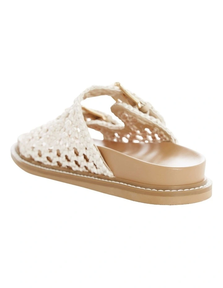 Bamboo Sandals in Beige Weave image 3
