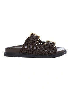 Bamboo Sandals in Chocolate Weave