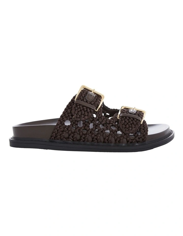 Bamboo Sandals in Chocolate Weave image 1