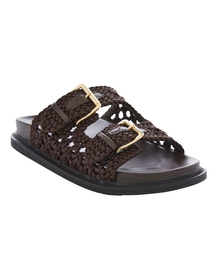 Bamboo Sandals in Chocolate Weave image 2