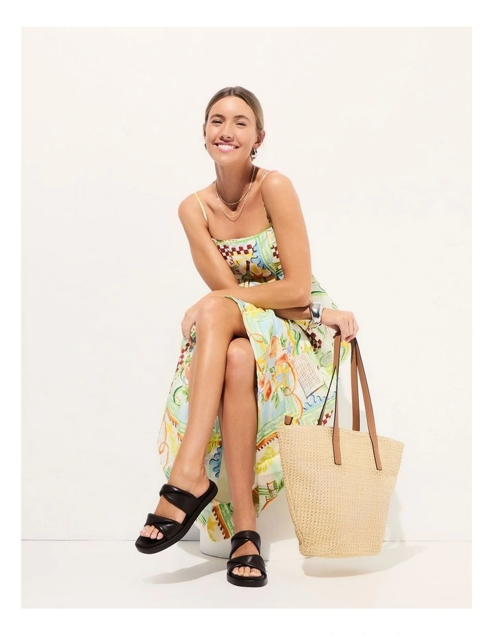 Nara Leather Sandals in Chocolate image 4
