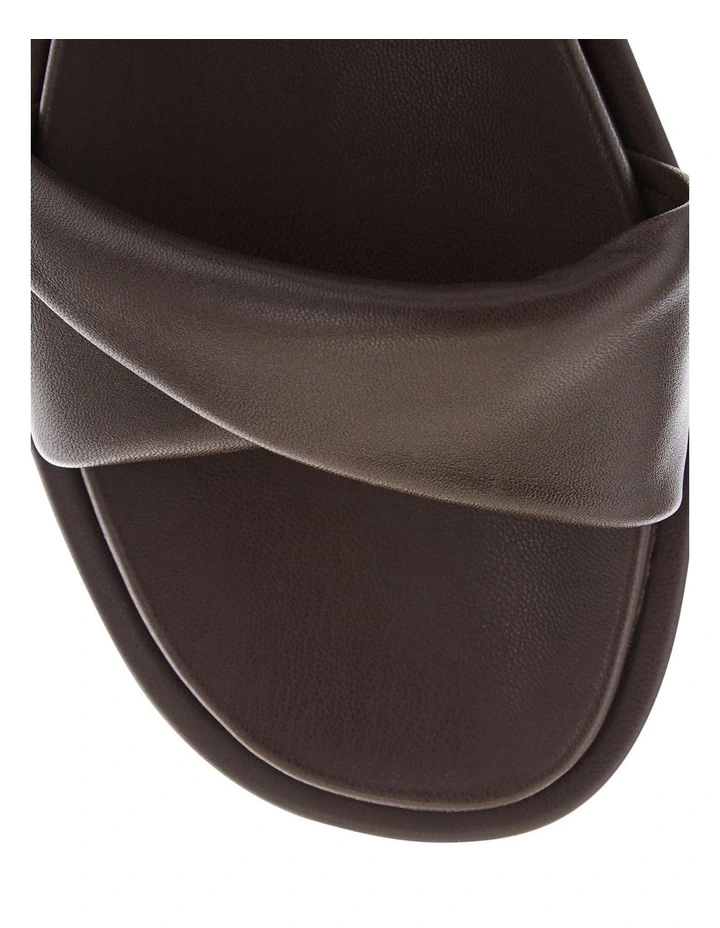 Nara Leather Sandals in Chocolate image 6