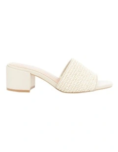 Glenda Sandals in Bone Raffia